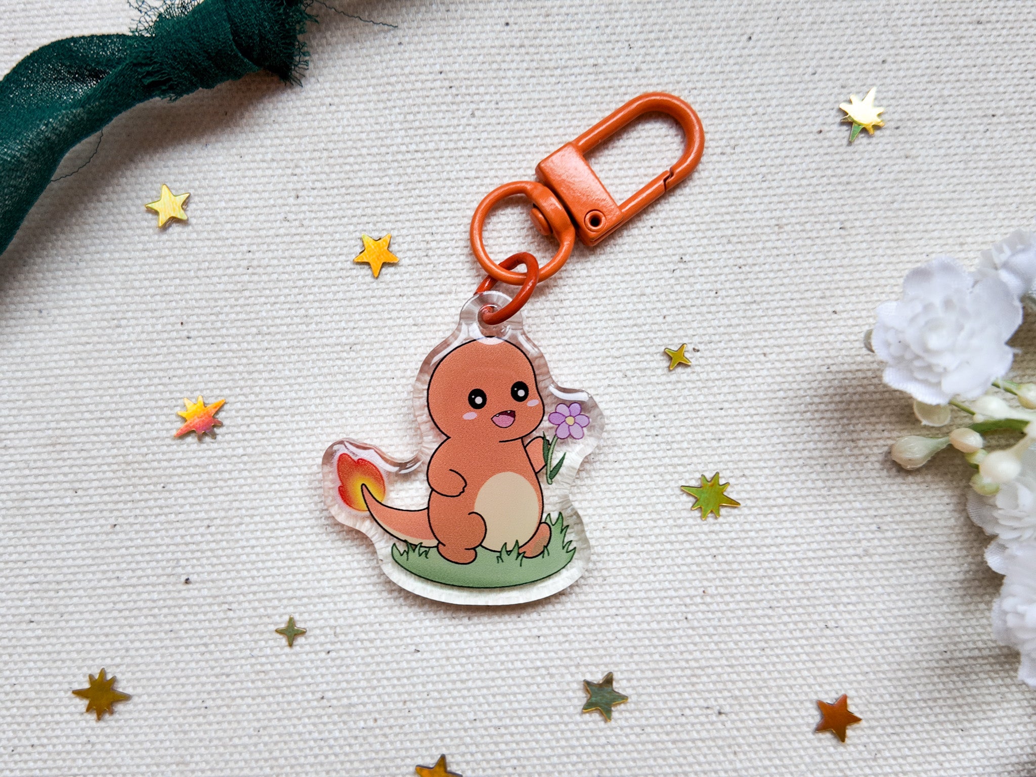 Char Monster Key Charm – Angel + Hare