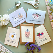 Birthday Cards Boxed Set | Variety Pack of 5 Greeting Cards