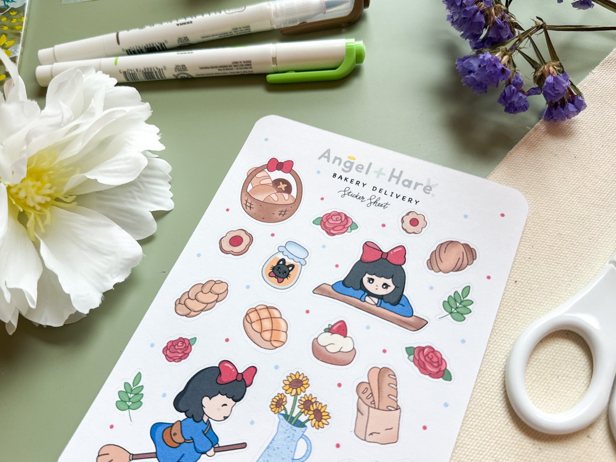 Bakery Delivery Sticker Sheet