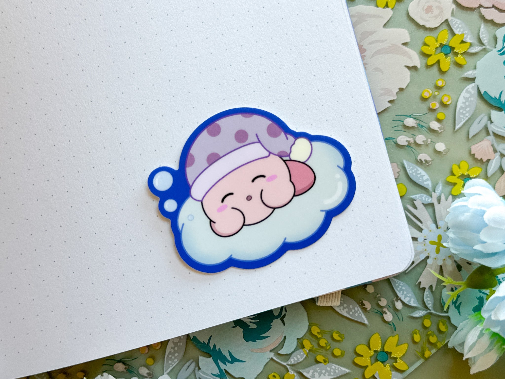 Sleepy Kirby Sticker