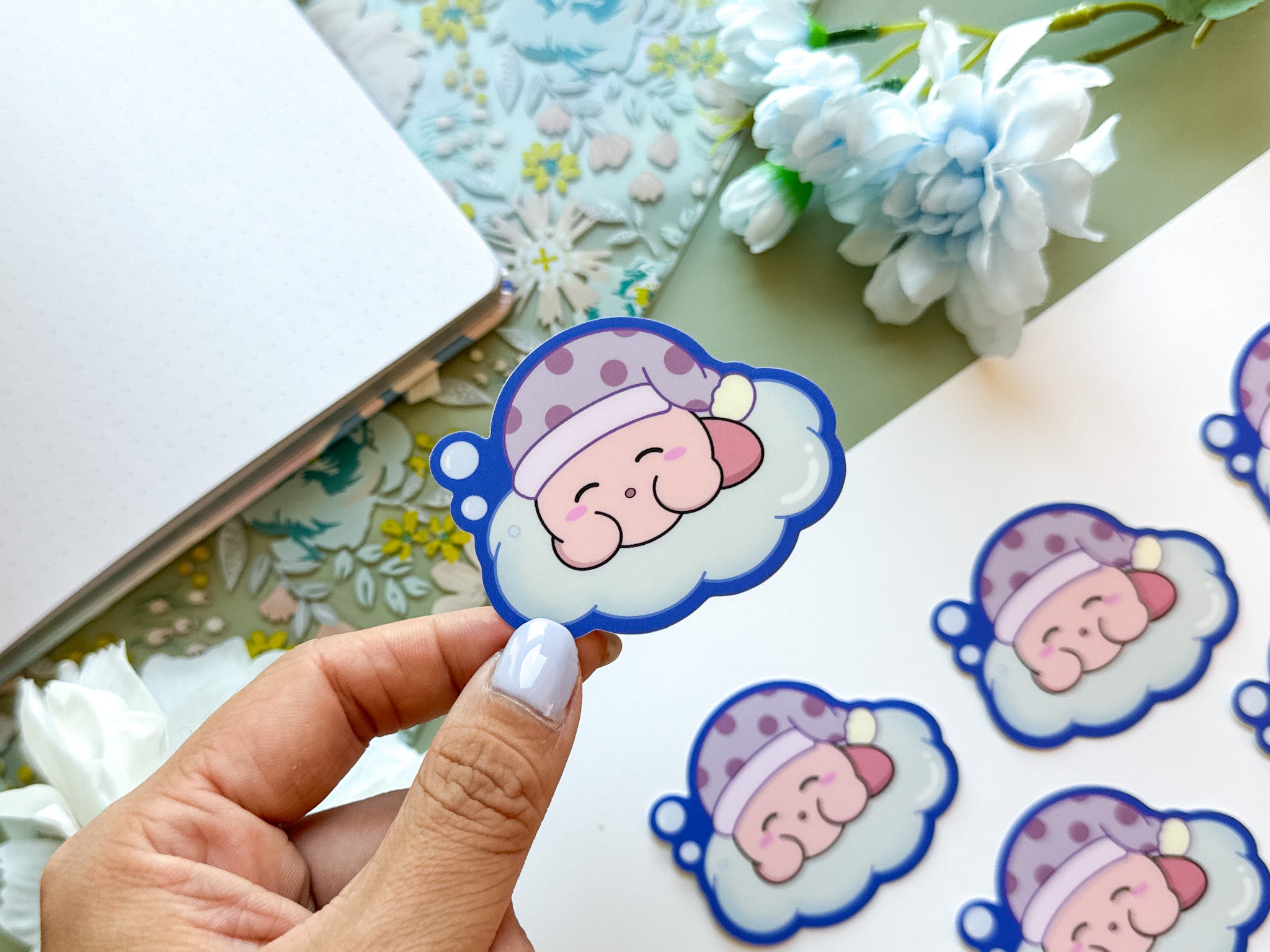 Sleepy Kirby Sticker