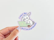 Productive Bunny Sticker