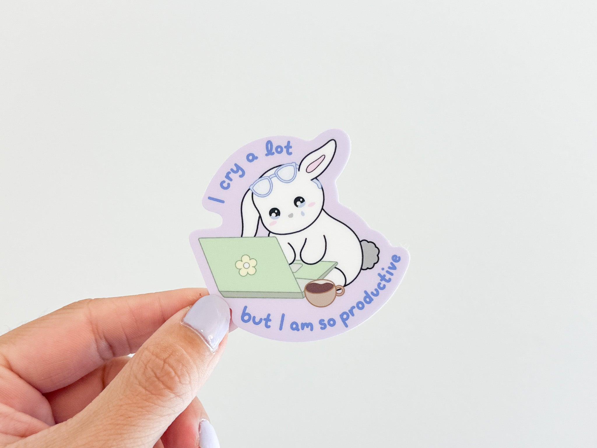 Productive Bunny Sticker