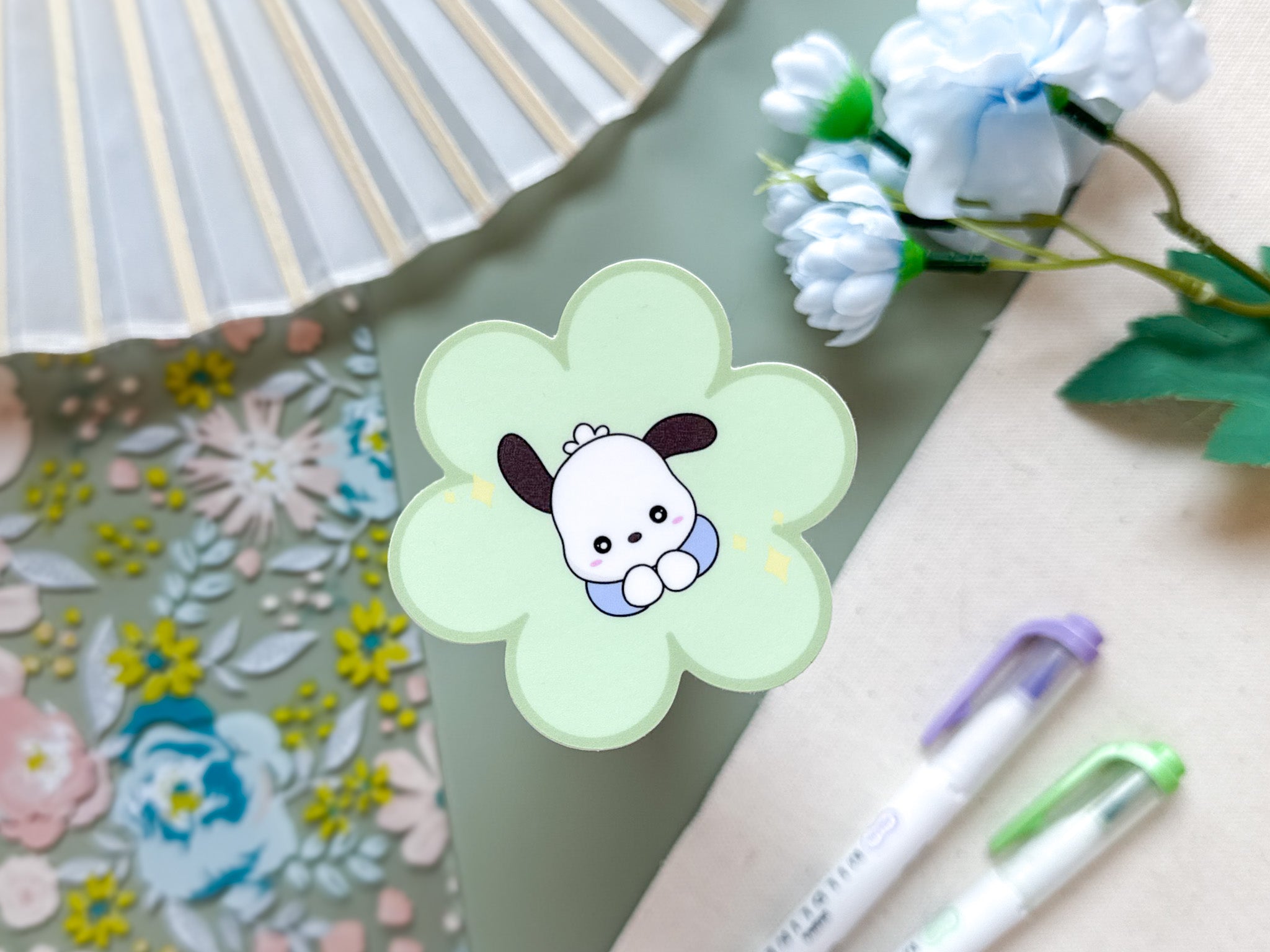 Pochacco Flower Sticker