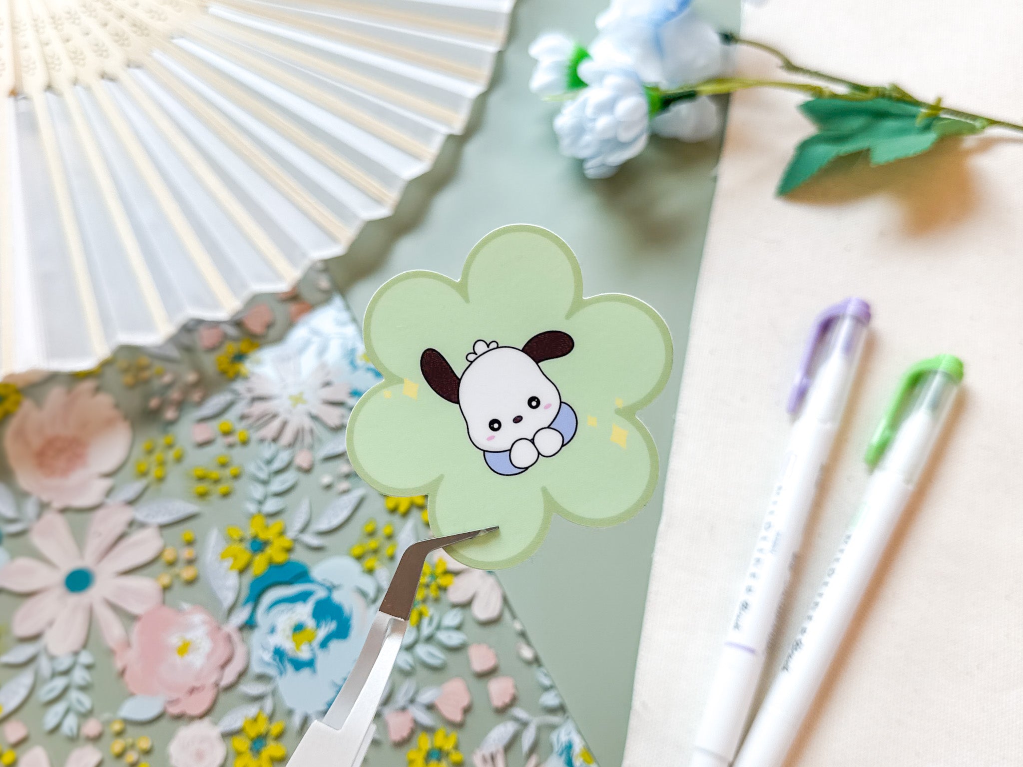 Pochacco Flower Sticker