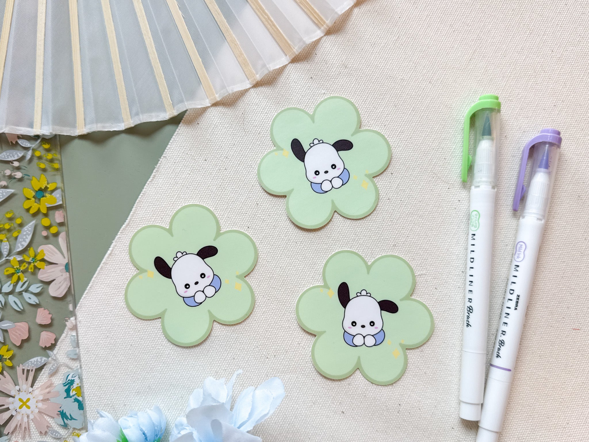 Pochacco Flower Sticker