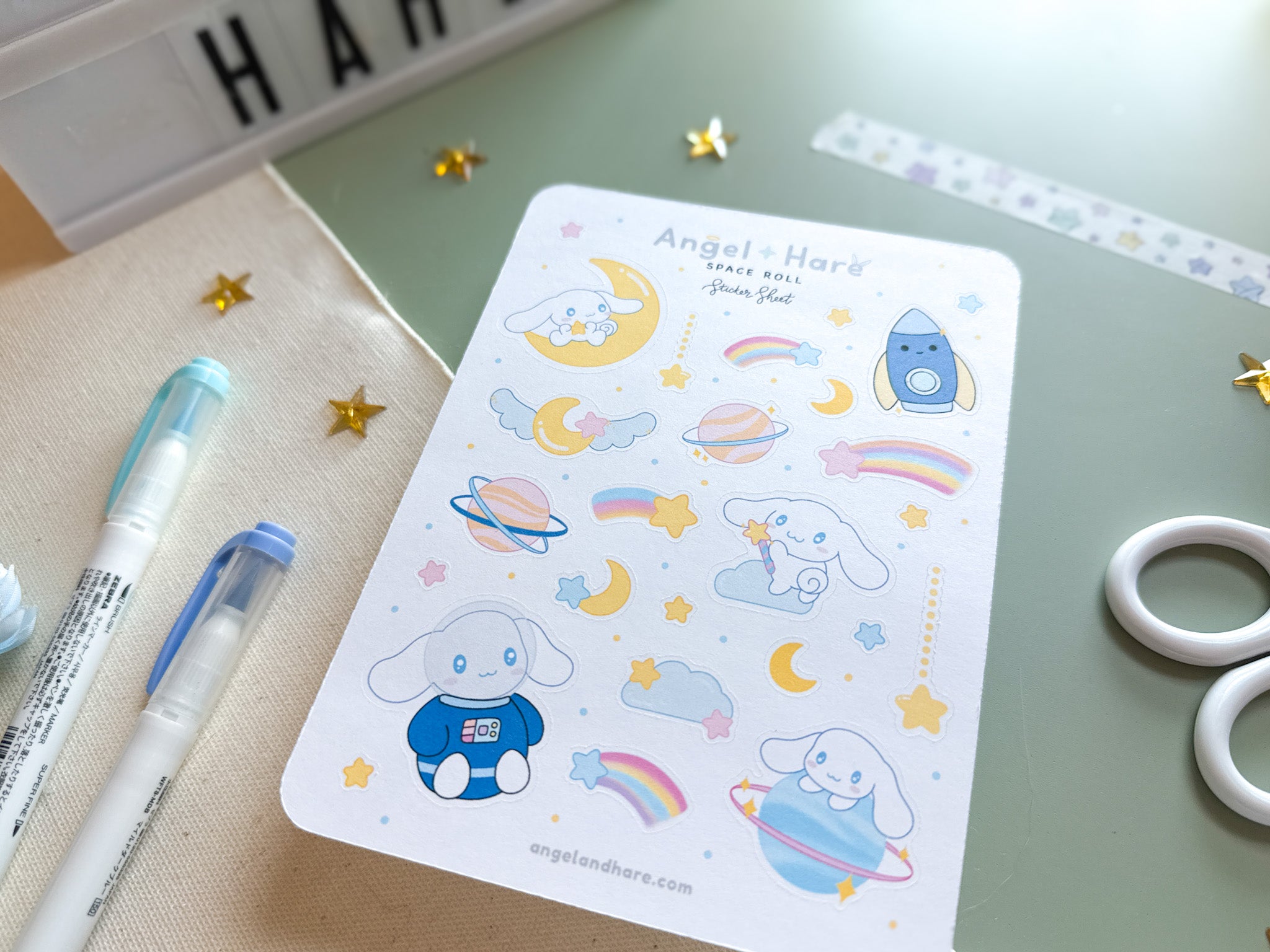 Space Roll Sticker Sheet