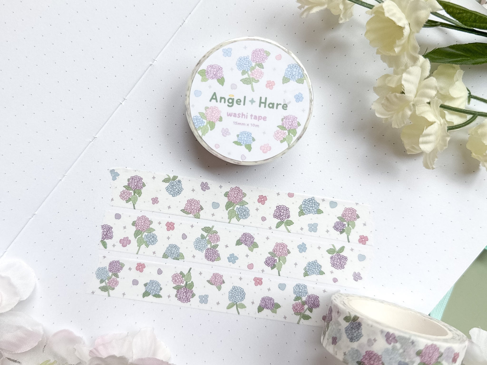 Hydrangea Flowers Washi Tape