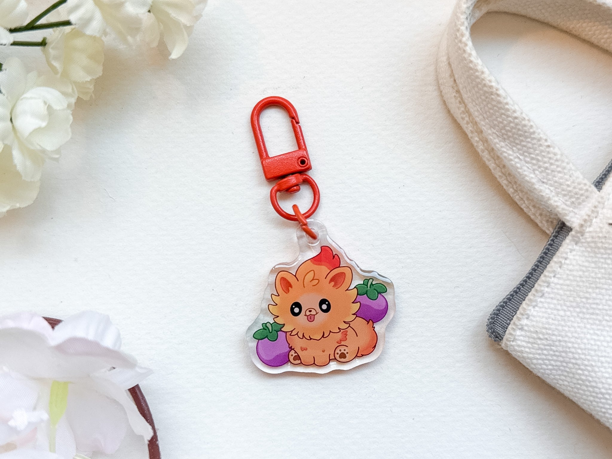 Fire Dog Key Charm