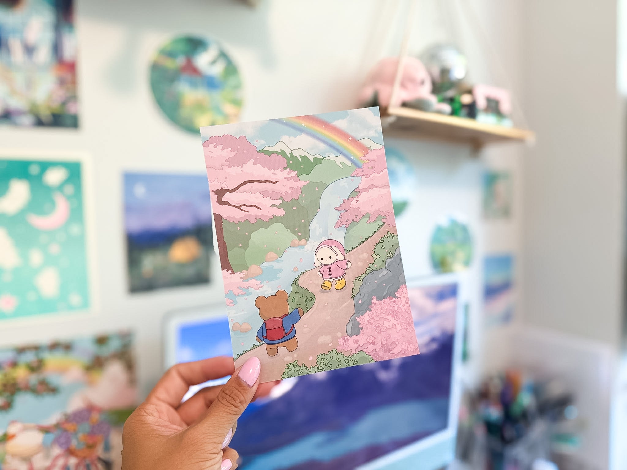 Sakura Walk | Small Art Print 5"x7"