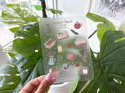 Cozy Time Waterproof Sticker Sheet