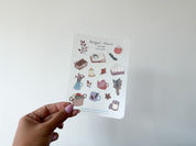 Cozy Time Waterproof Sticker Sheet