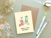 Cheers to Your Engagemint | Engagement Card