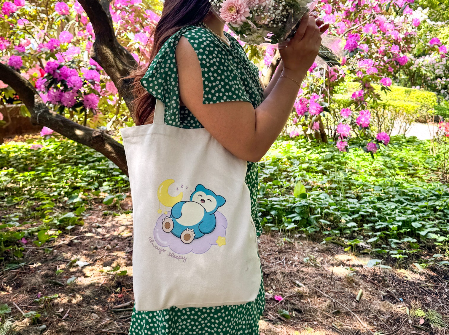 Dreamy Snorlax Tote Bag | Always Sleepy Collection