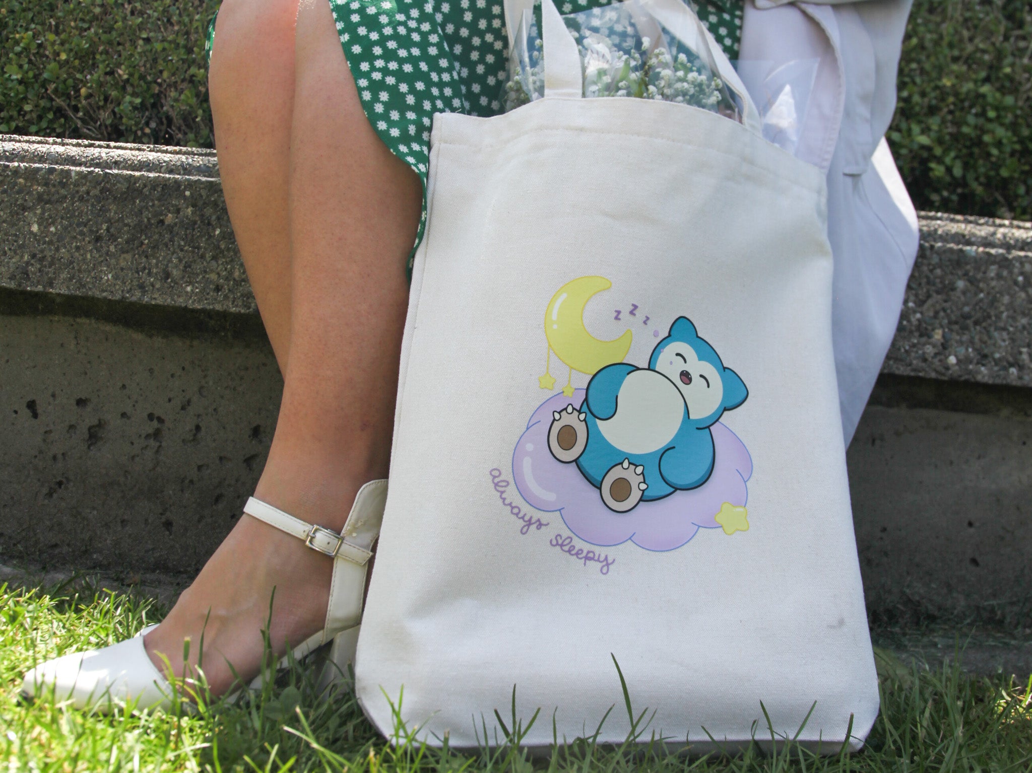 Dreamy Snorlax Tote Bag | Always Sleepy Collection