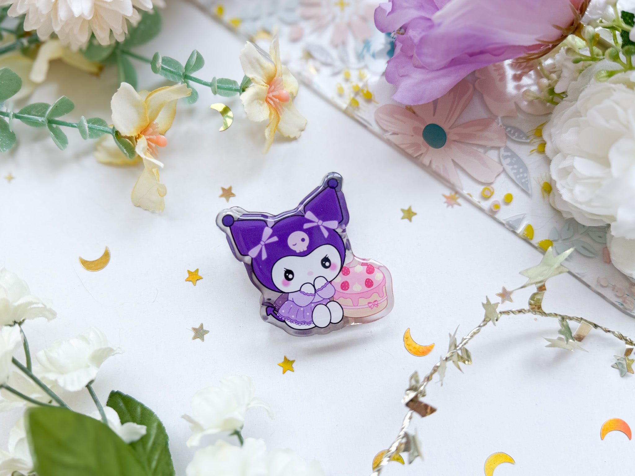 Kuromi Cake Magnet Clip