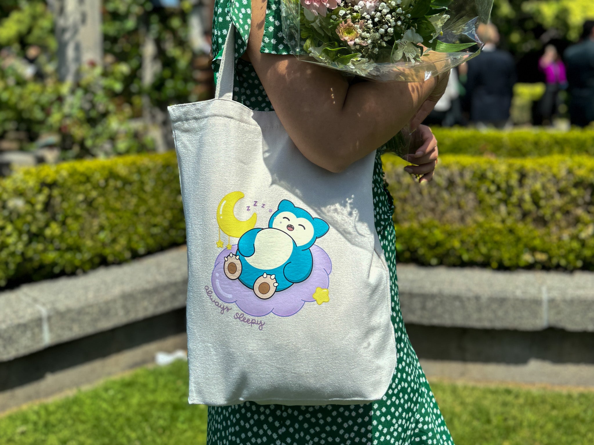 Dreamy Snorlax Tote Bag | Always Sleepy Collection