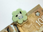 Pochacco Flower Acrylic Clip