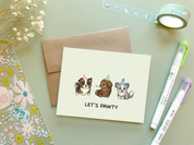 Let's Pawty | Greeting Card