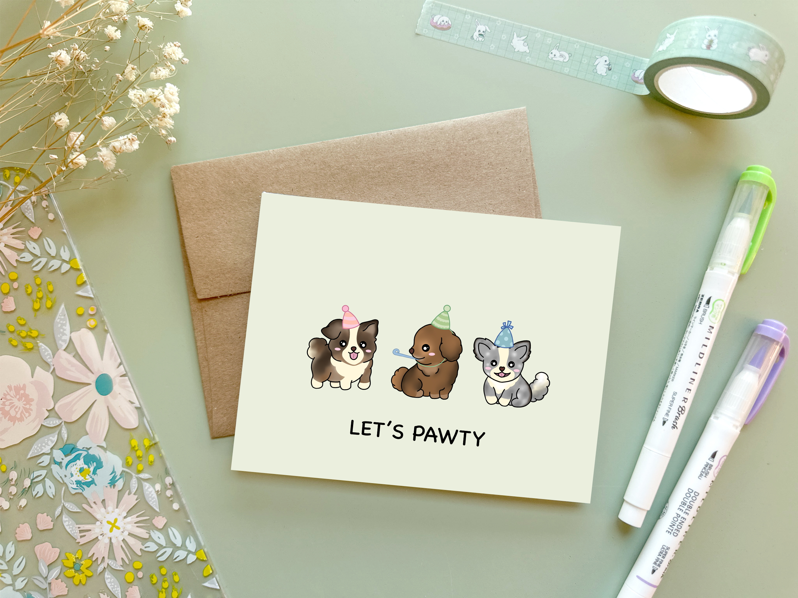 Let's Pawty | Greeting Card