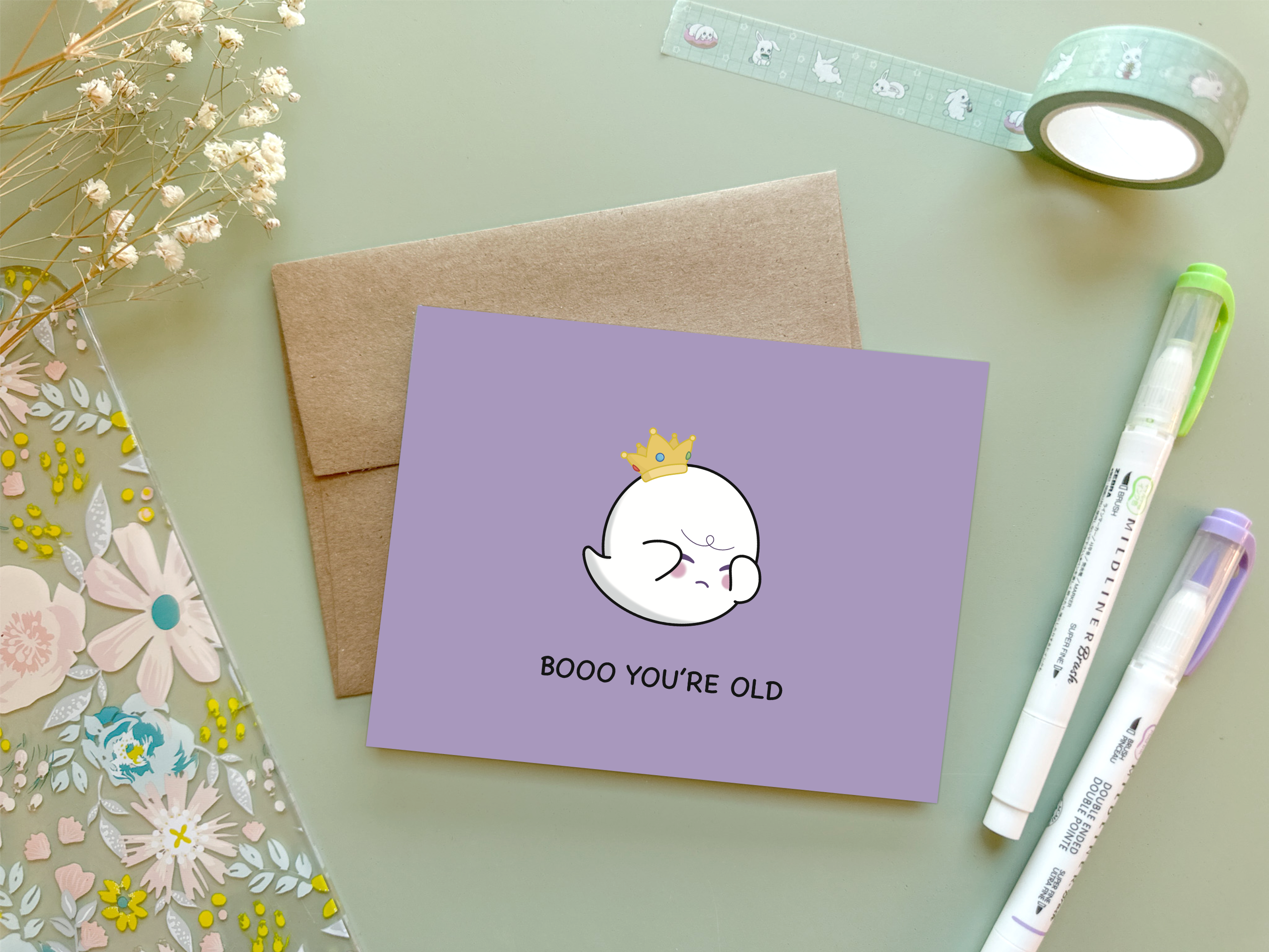 Booo You're Old | Greeting Card