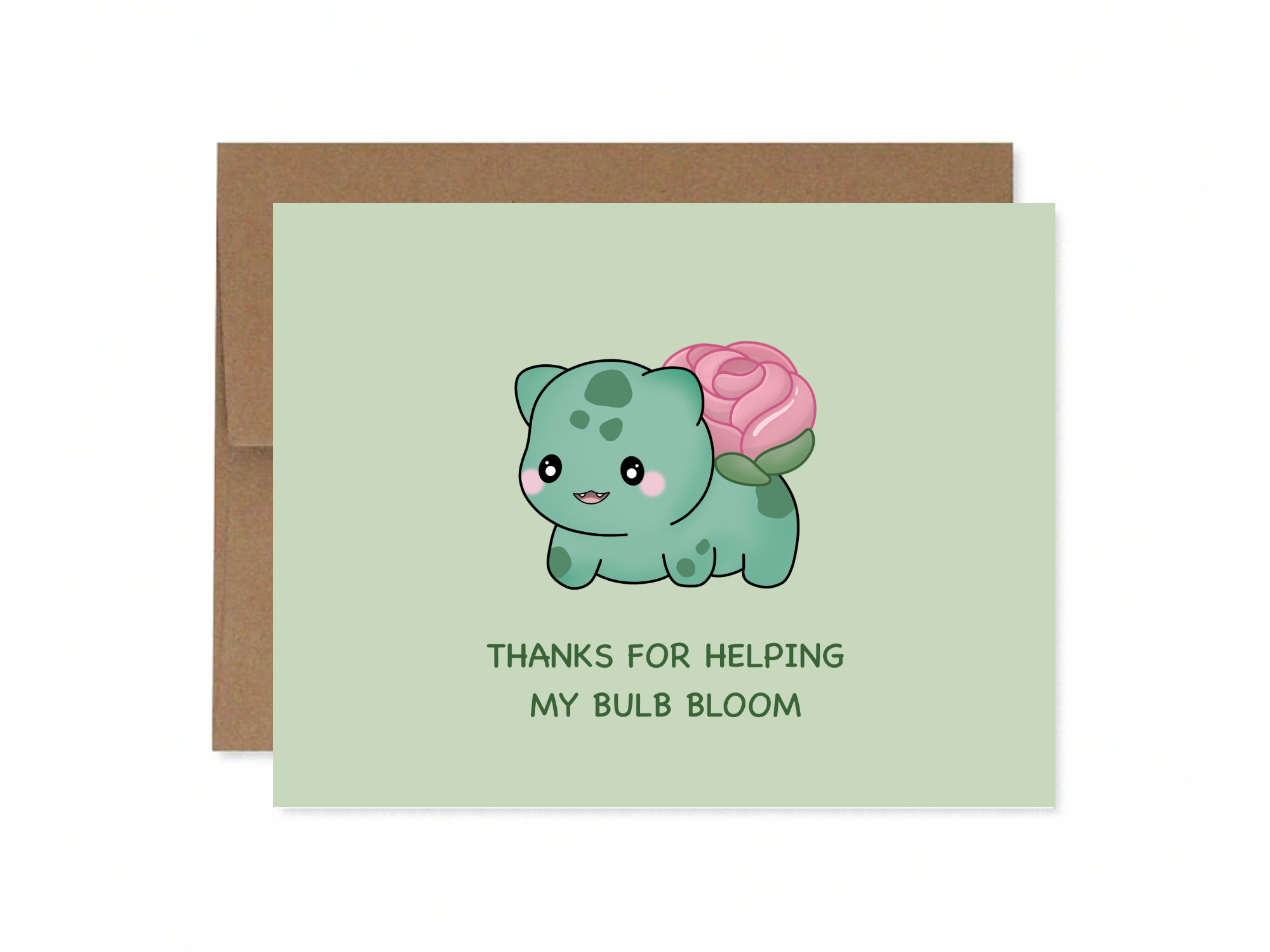 Thanks For Helping My Bulb Bloom | Greeting Card