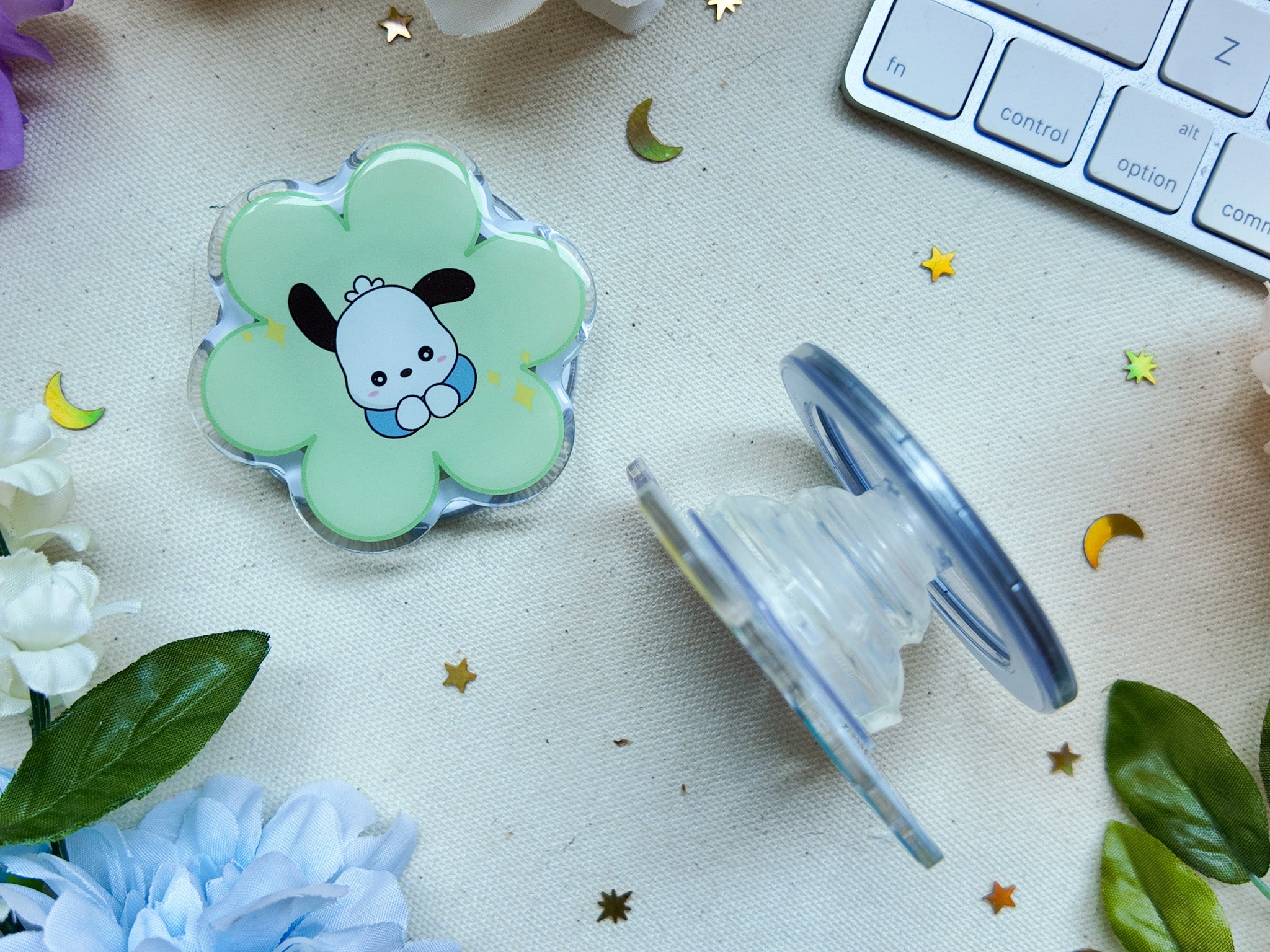 Flower Puppy Magnetic Phone Grip
