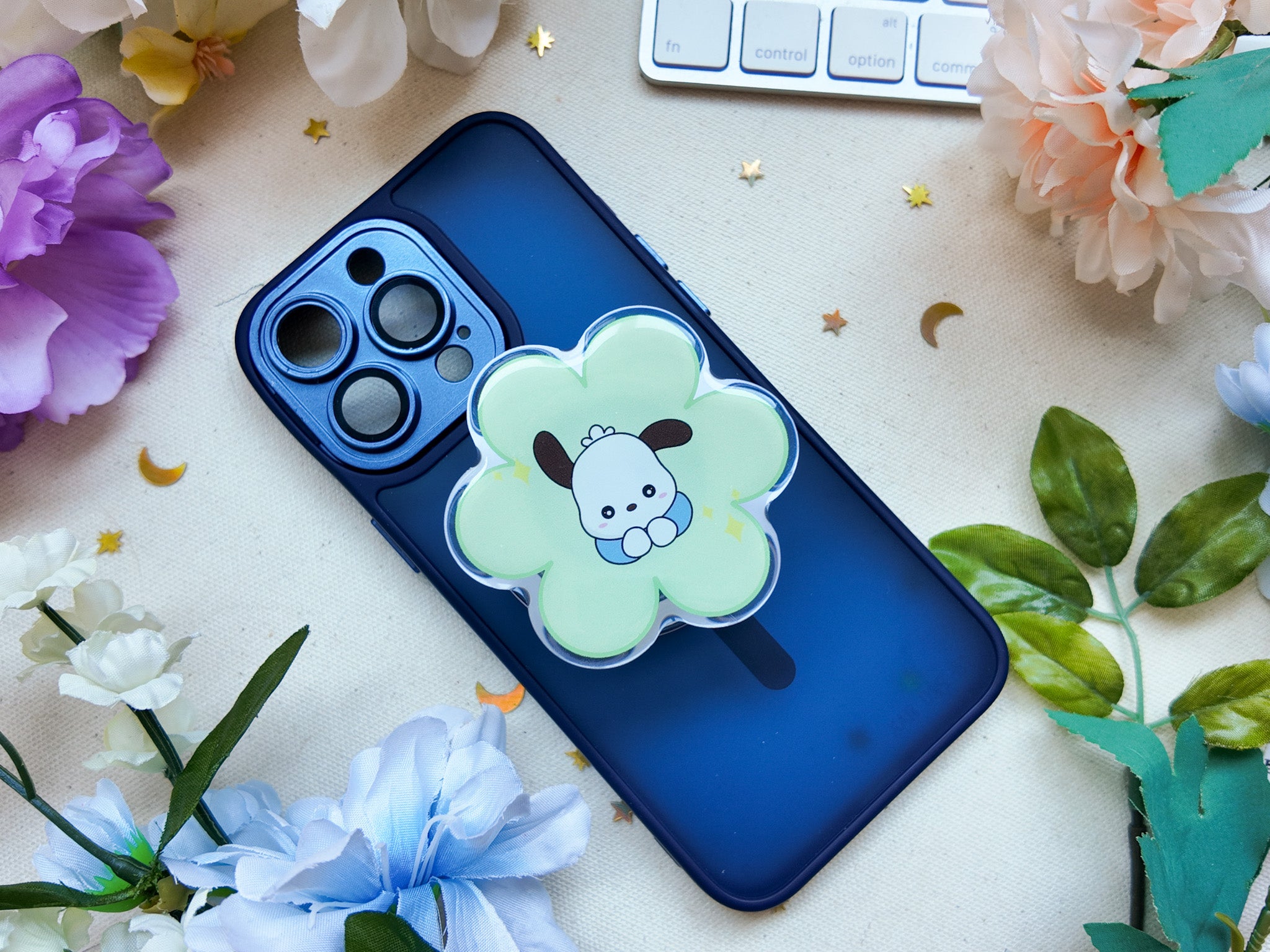 Flower Puppy Magnetic Phone Grip