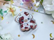Chocolate Cow Magnet Clip
