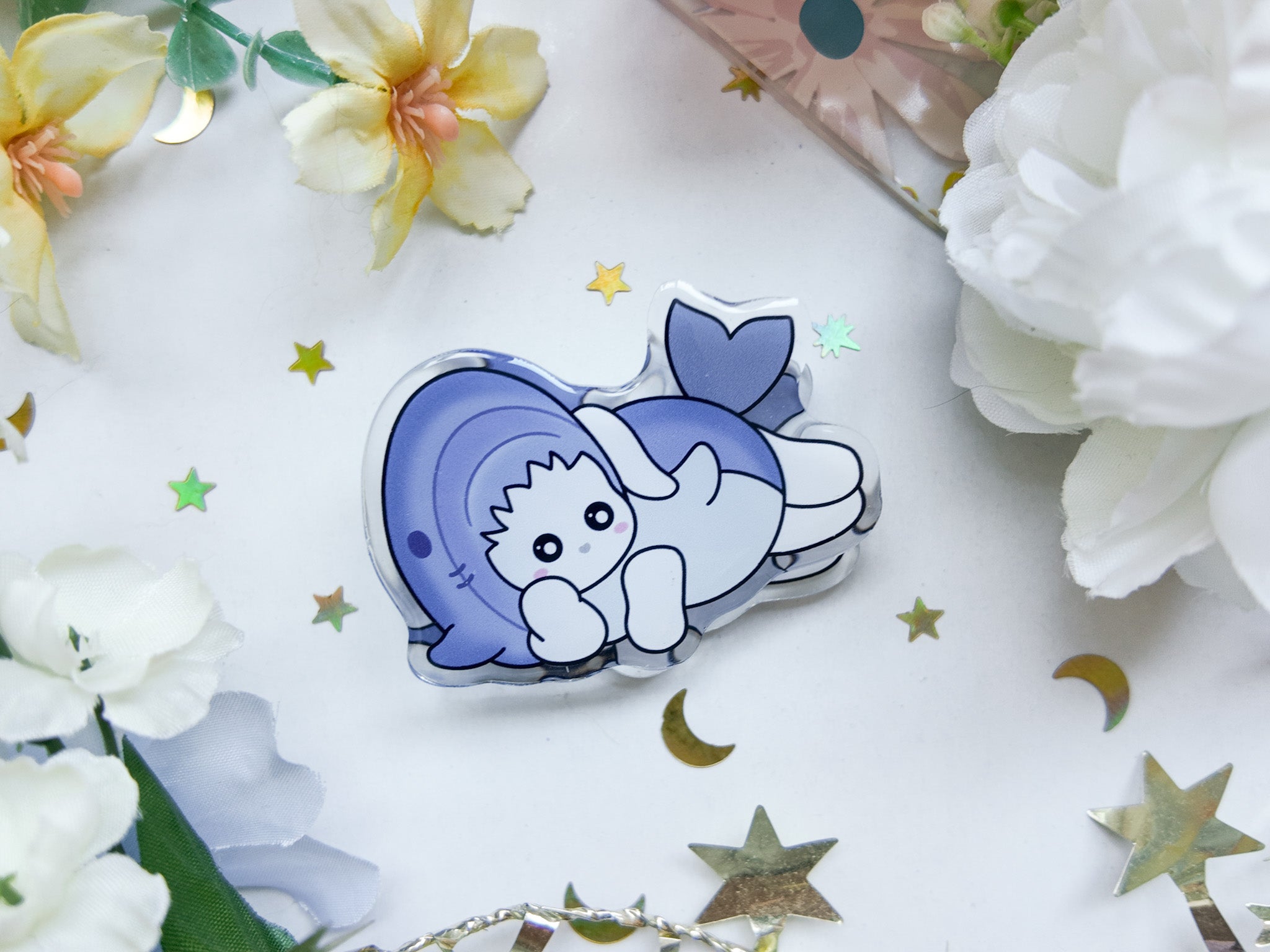 Shark Bunny Magnet Clip