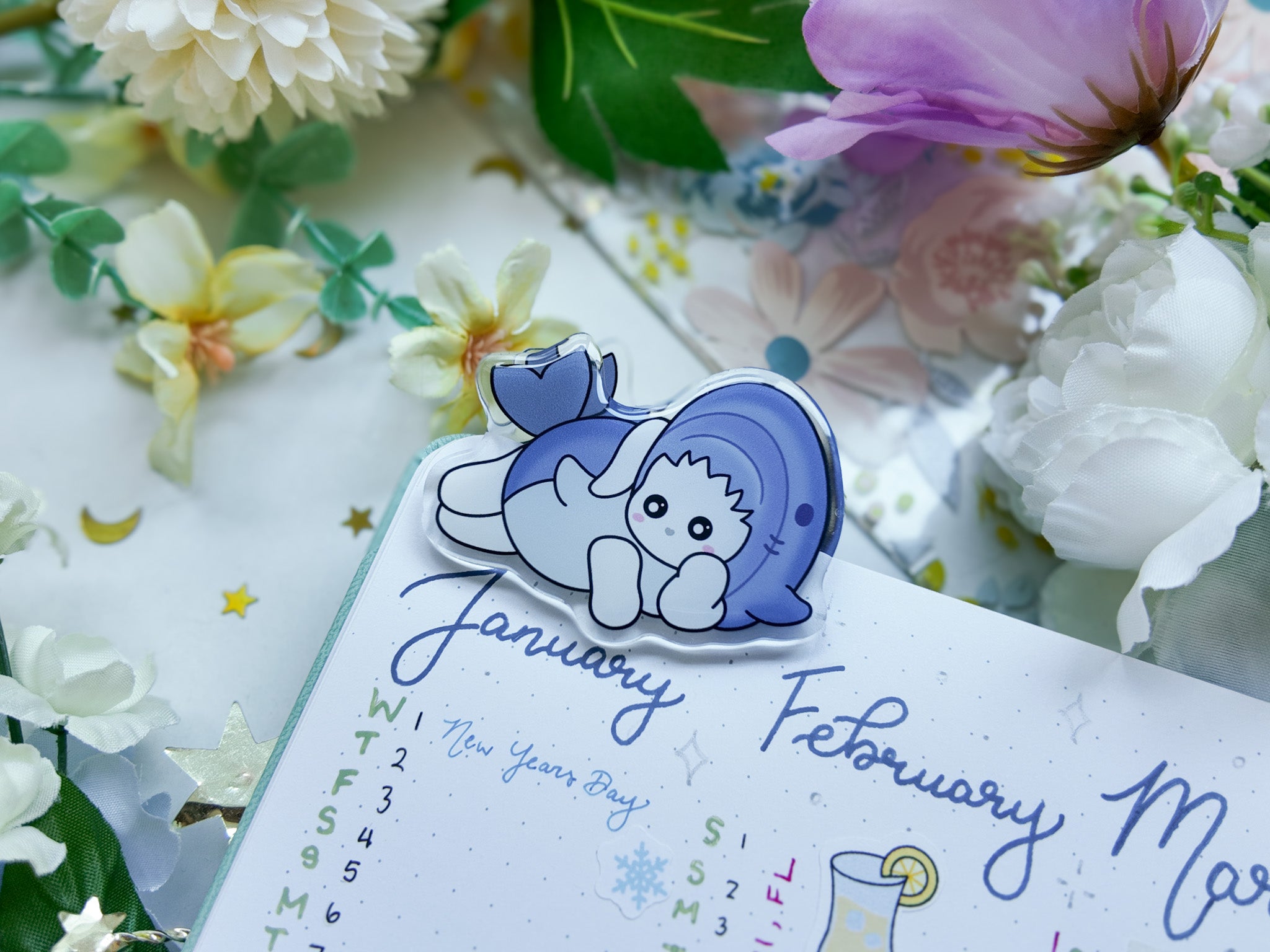 Shark Bunny Magnet Clip