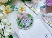 Totoro Wreath Magnet Clip