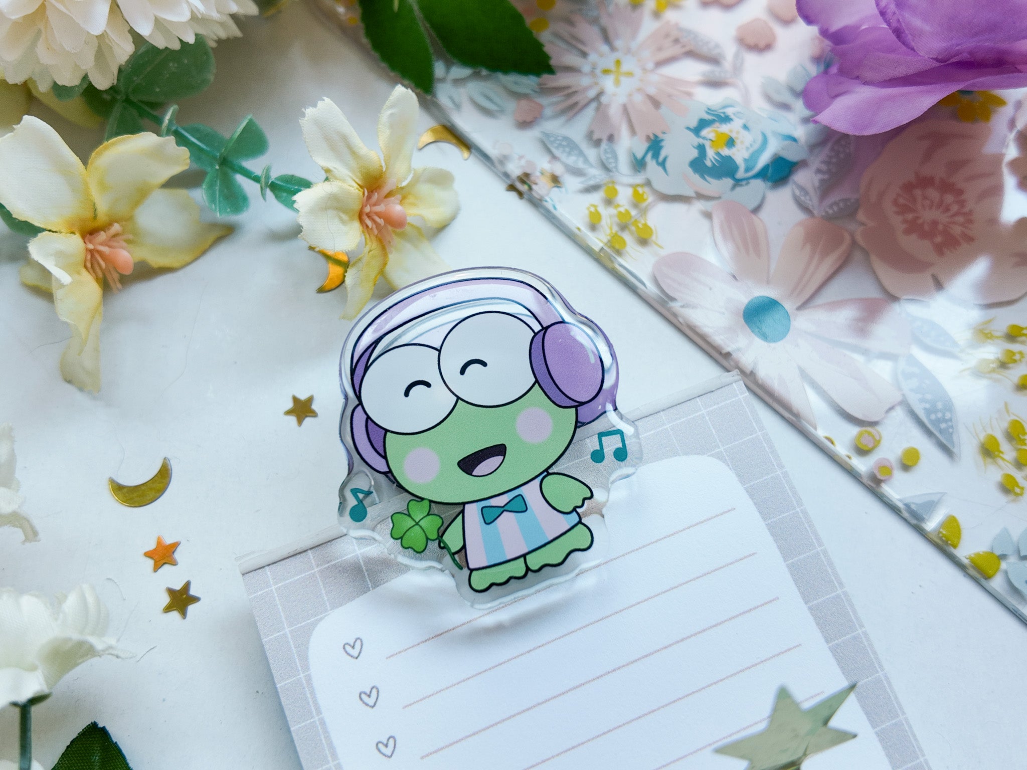 Keroppi Music Magnet Clip