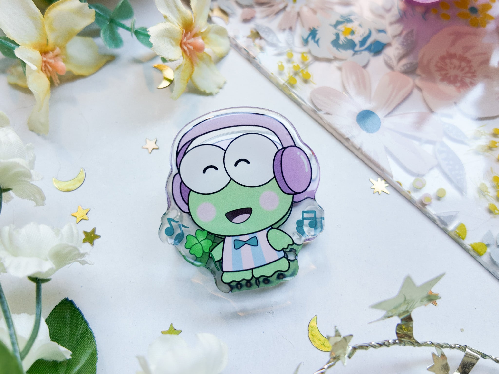 Keroppi Music Magnet Clip