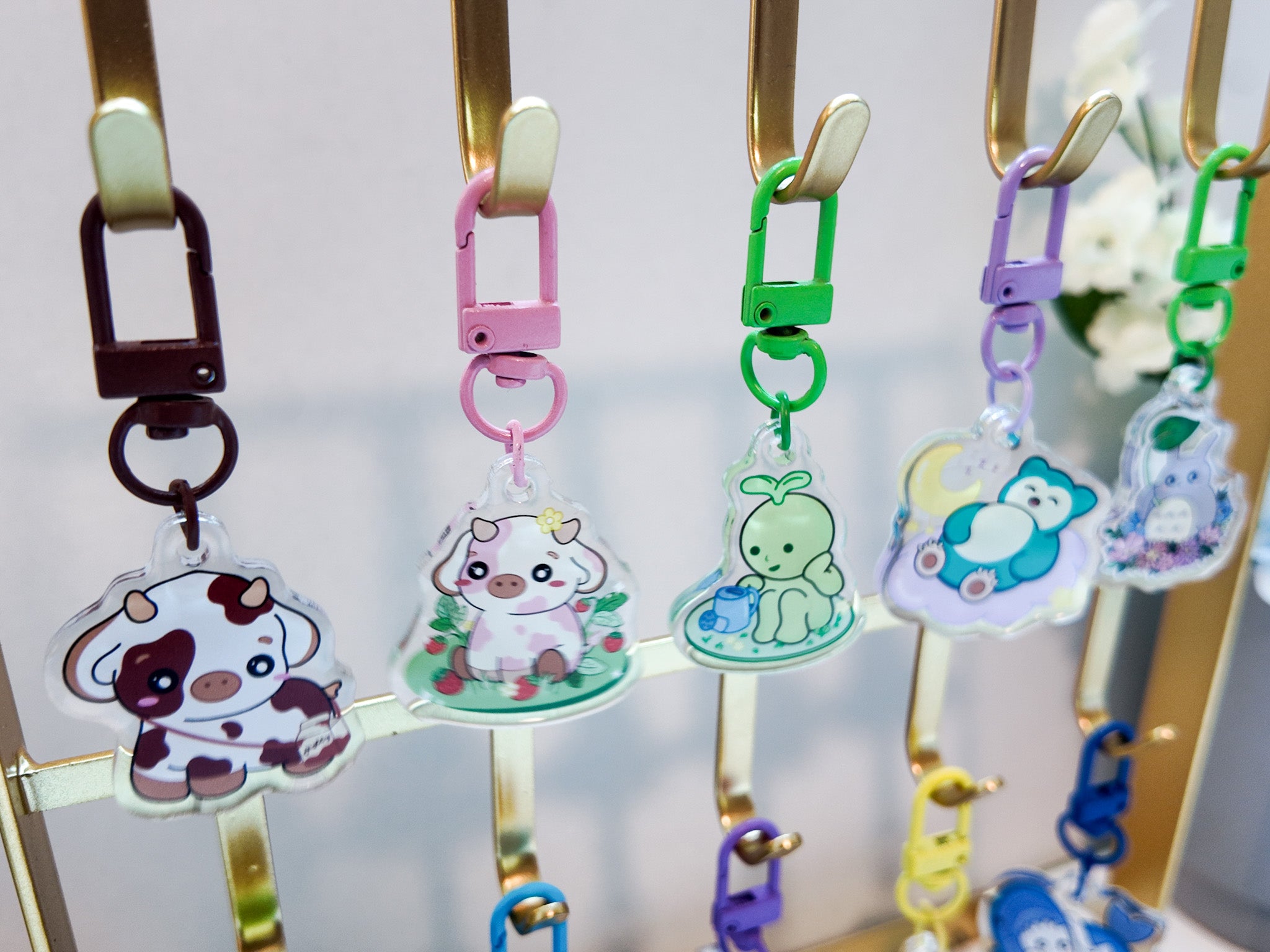 Chocolate Cow Key Charm