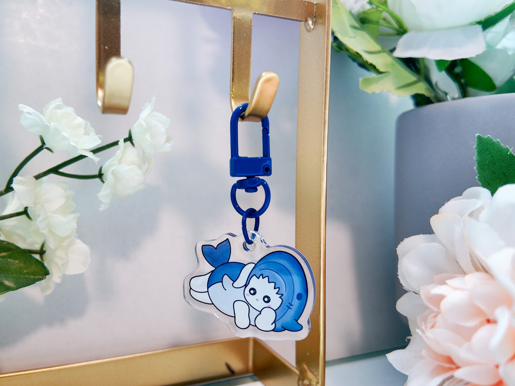 Shark Bunny Key Charm