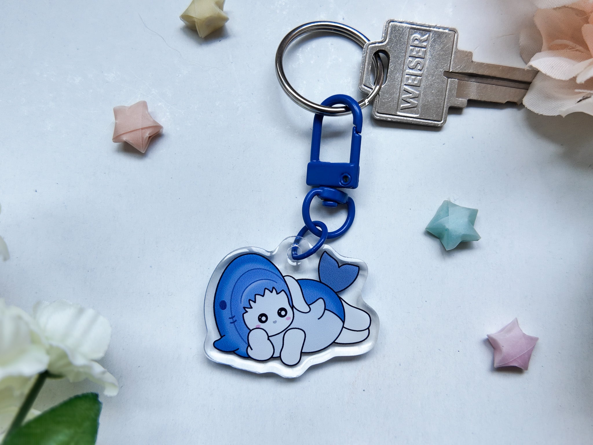 Shark Bunny Key Charm