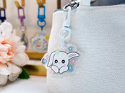 Flower Bunny Key Charm