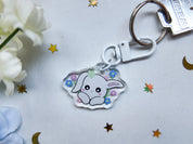 Flower Bunny Key Charm