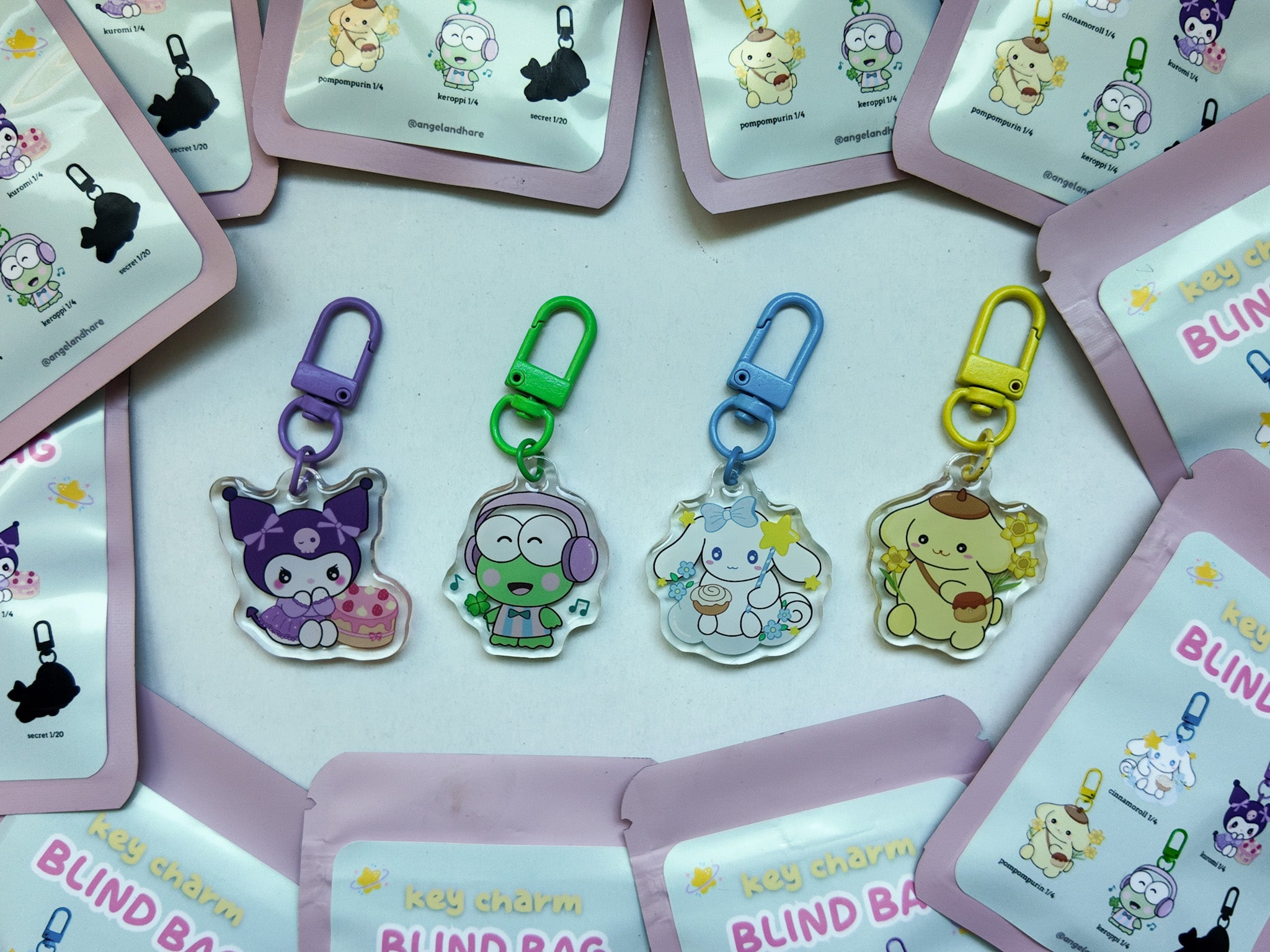 Kuromi Cake Key Charm