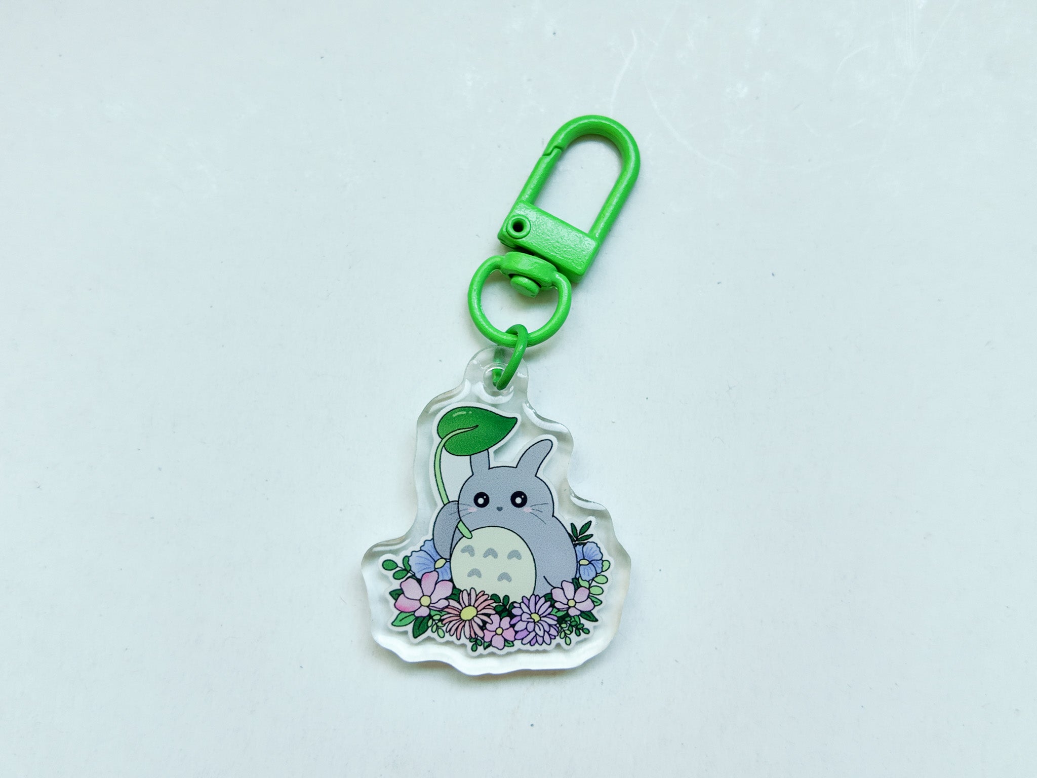 Totoro Flowers Key Charm