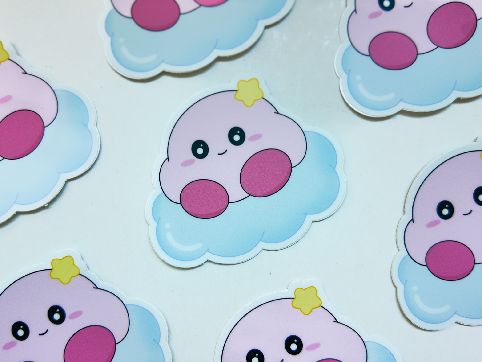 Cloud Kirby Sticker