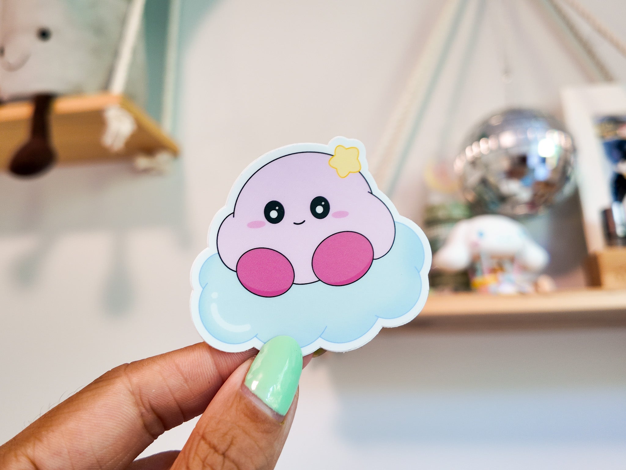 Cloud Kirby Sticker