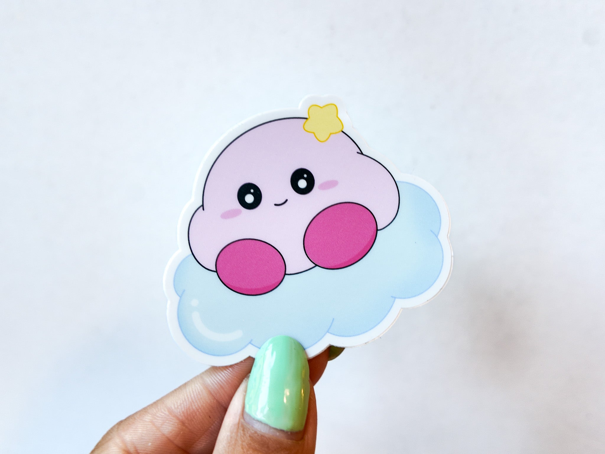 Cloud Kirby Sticker