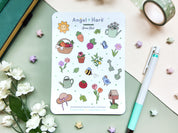 Gardening Waterproof Sticker Sheet