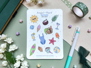 Vacation Mode Waterproof Sticker Sheet