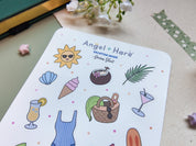 Vacation Mode Waterproof Sticker Sheet