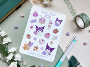 Sweet Treats Waterproof Sticker Sheet