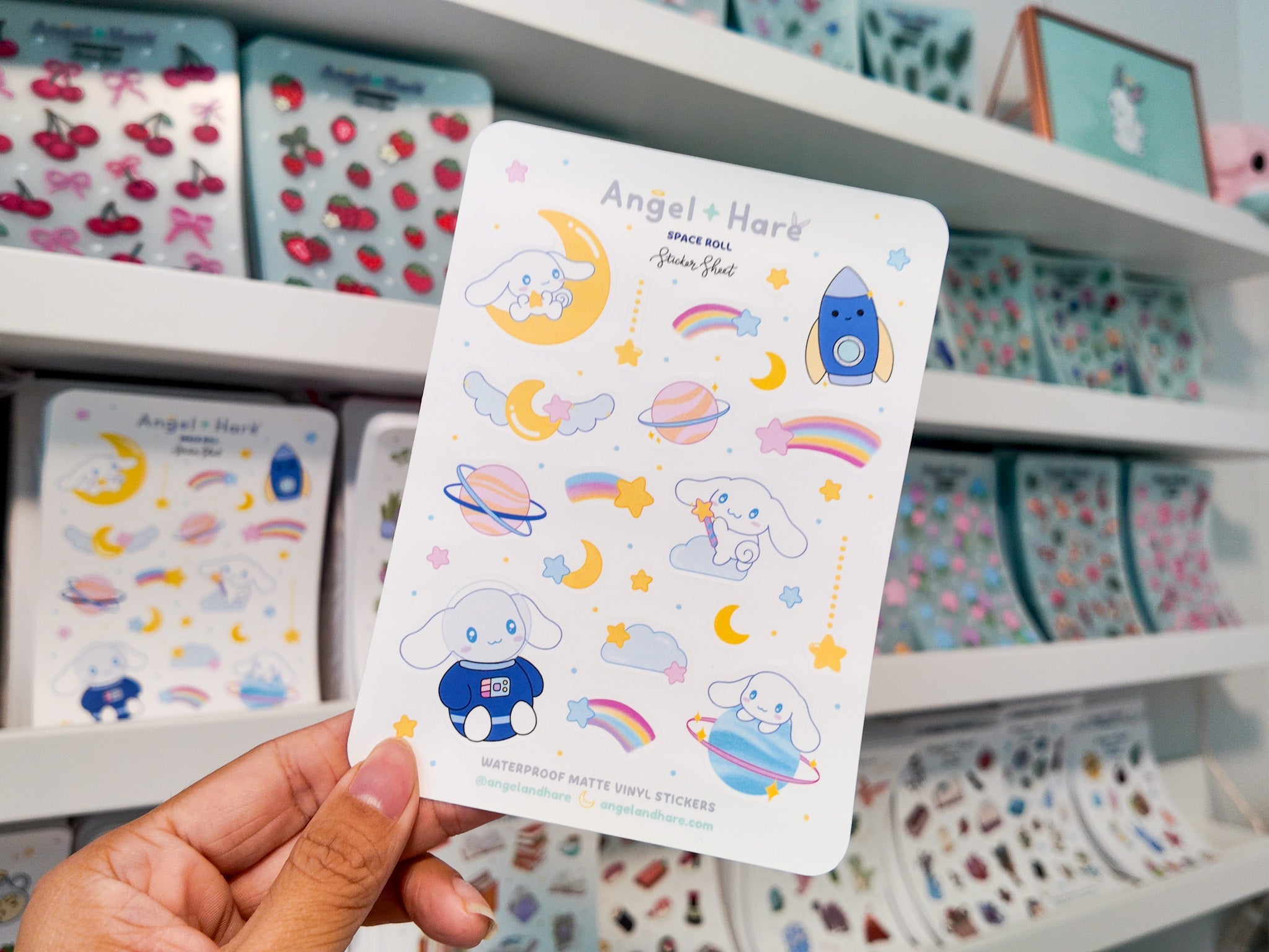 Space Roll Waterproof Sticker Sheet