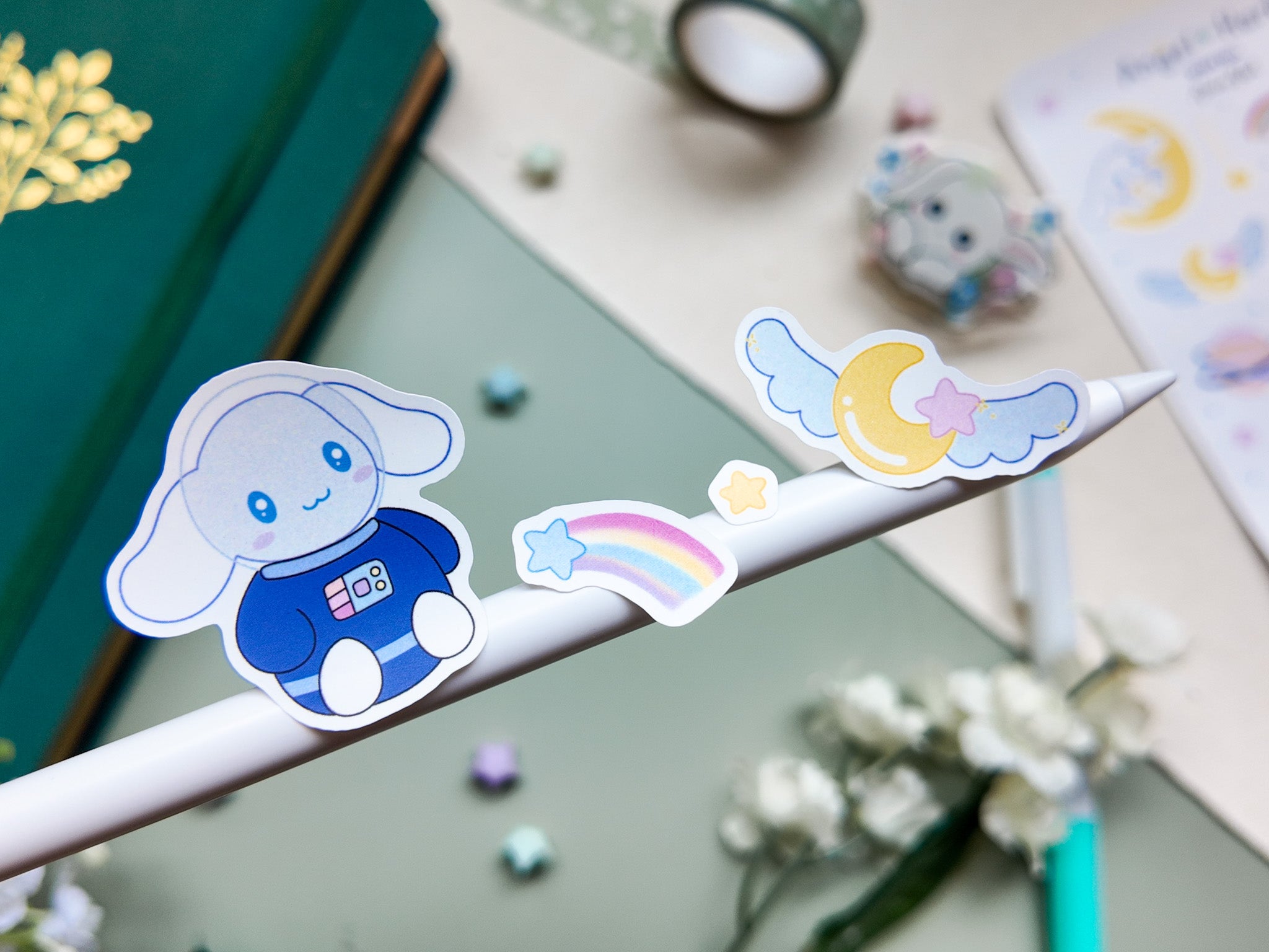 Space Roll Waterproof Sticker Sheet